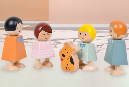 Muñequitos de Madera Montesori  PORFYDYA