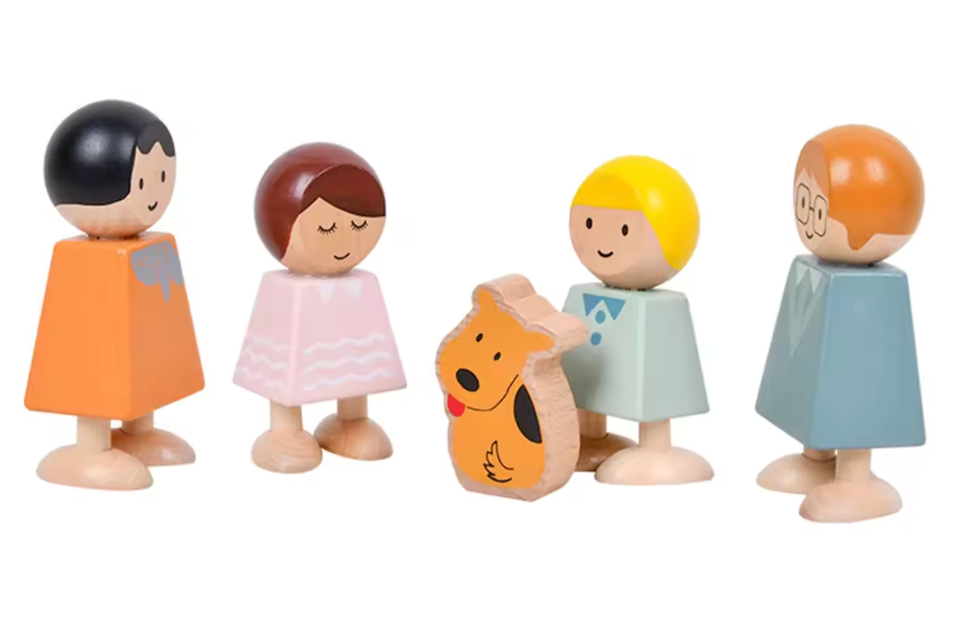 Muñequitos de Madera Montesori  PORFYDYA