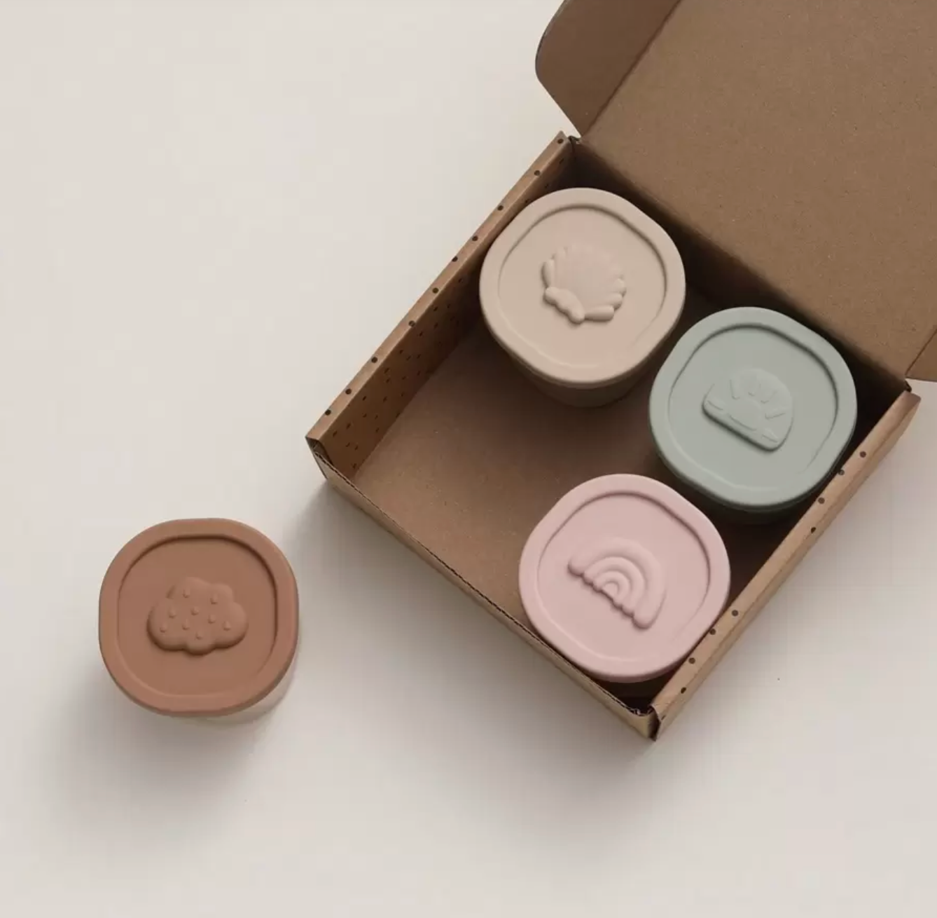 Set de 4 Recipientes para Alimentos de Silicon CHIKY NYNO