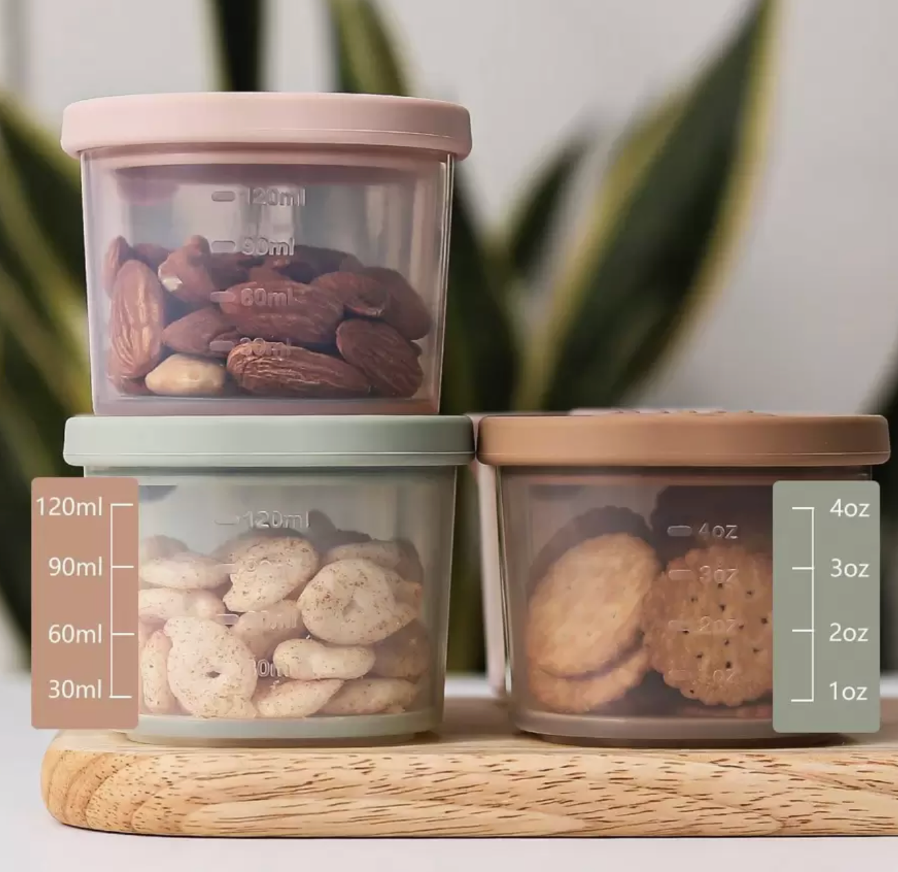 Set de 4 Recipientes para Alimentos de Silicon CHIKY NYNO