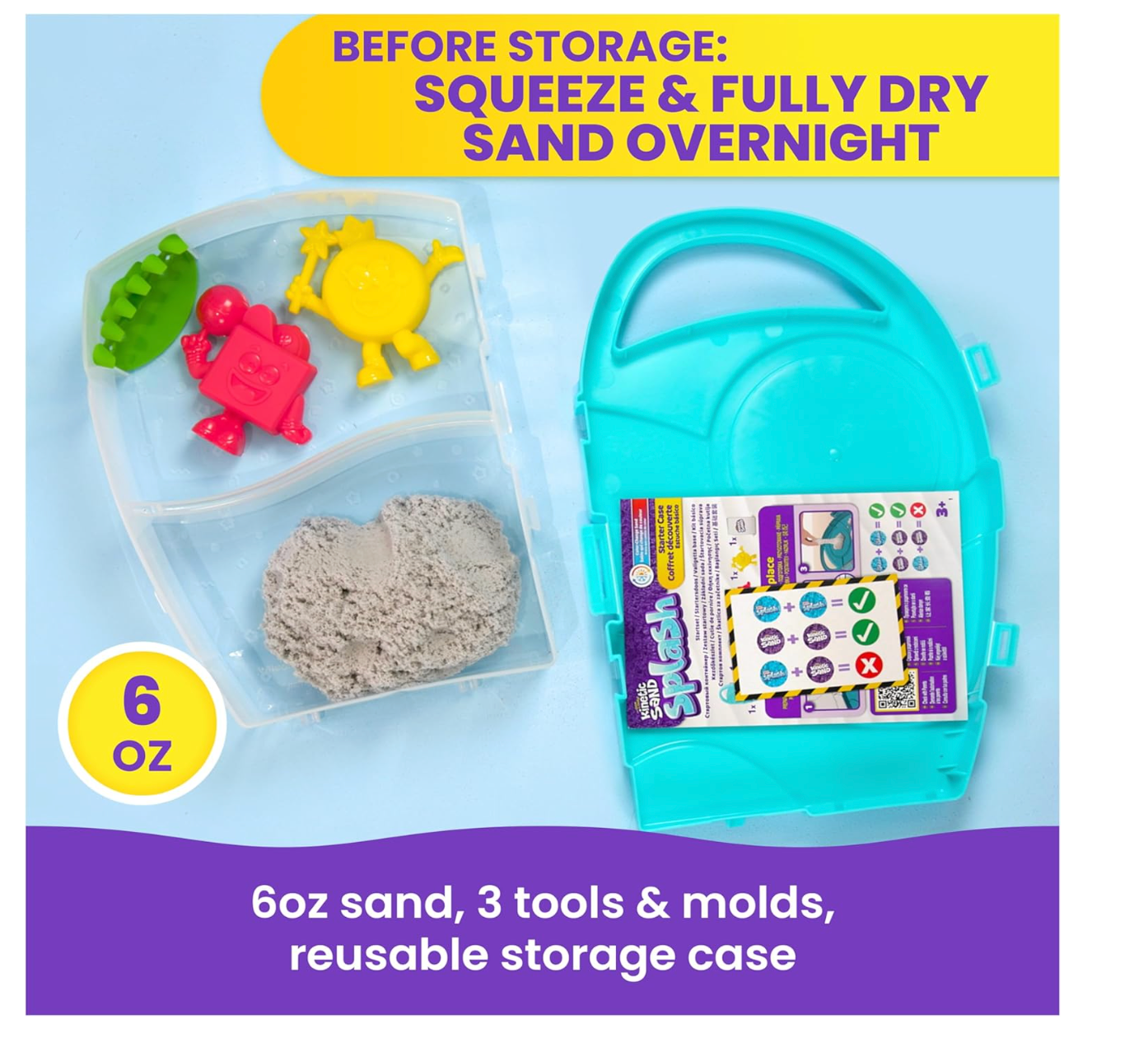 Kinetic Sand, Estuche básico Splash PORFYDYA