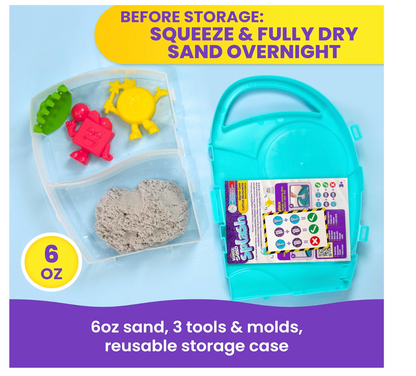 Kinetic Sand, Estuche básico Splash PORFYDYA