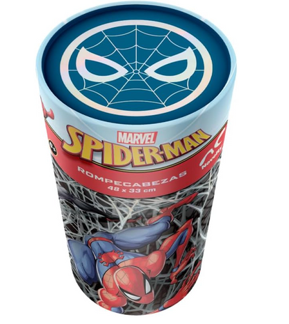 Corp Rompecabezas Infantil Spiderman, Cilindro PORFYDYA