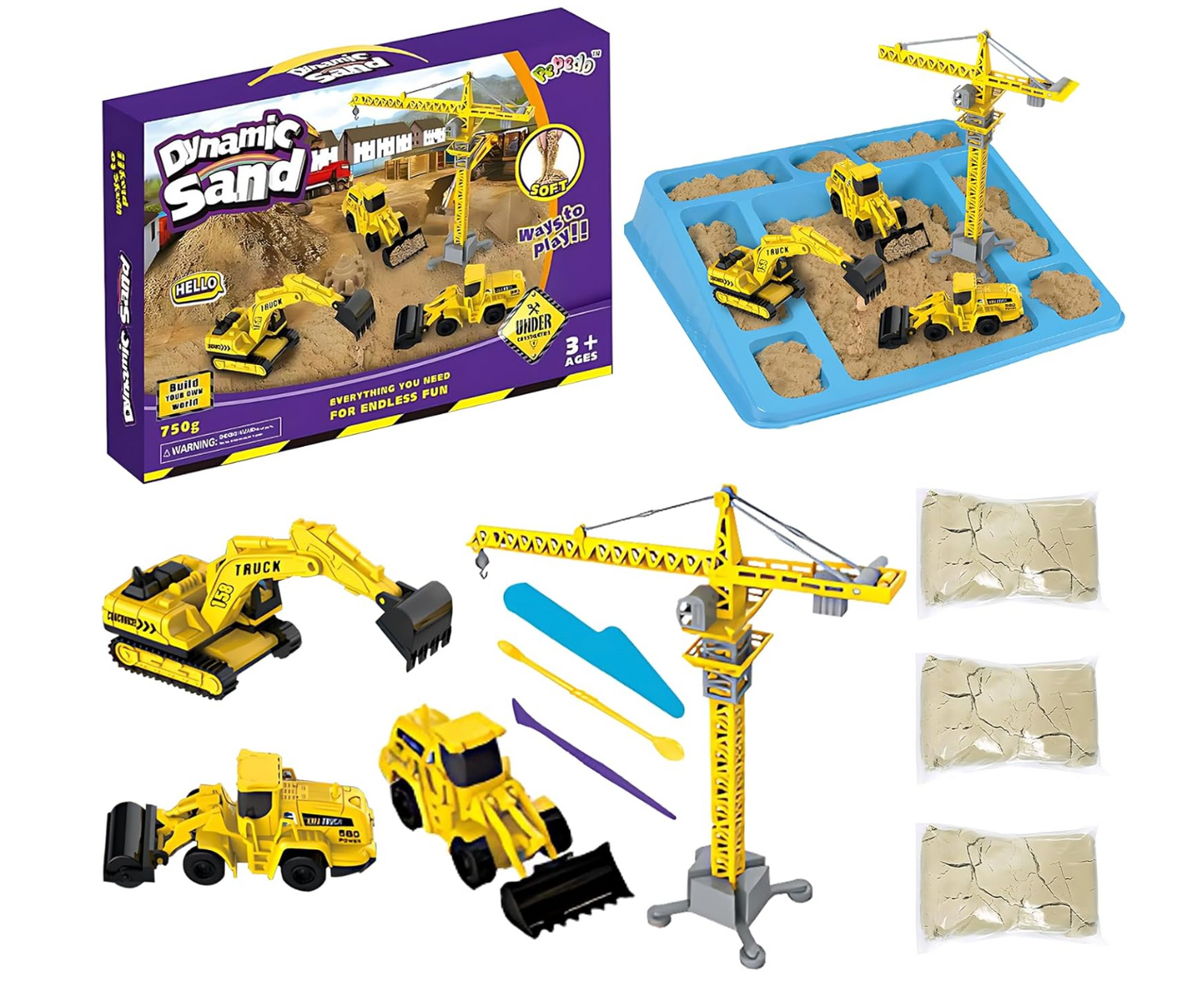 Kit De ConstruccióN De Castillos De Arena Con GrúA PORFYDYA