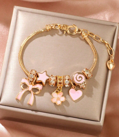Pulsera  para Niña Fantasia con Figuras Colgando PORFYDYA