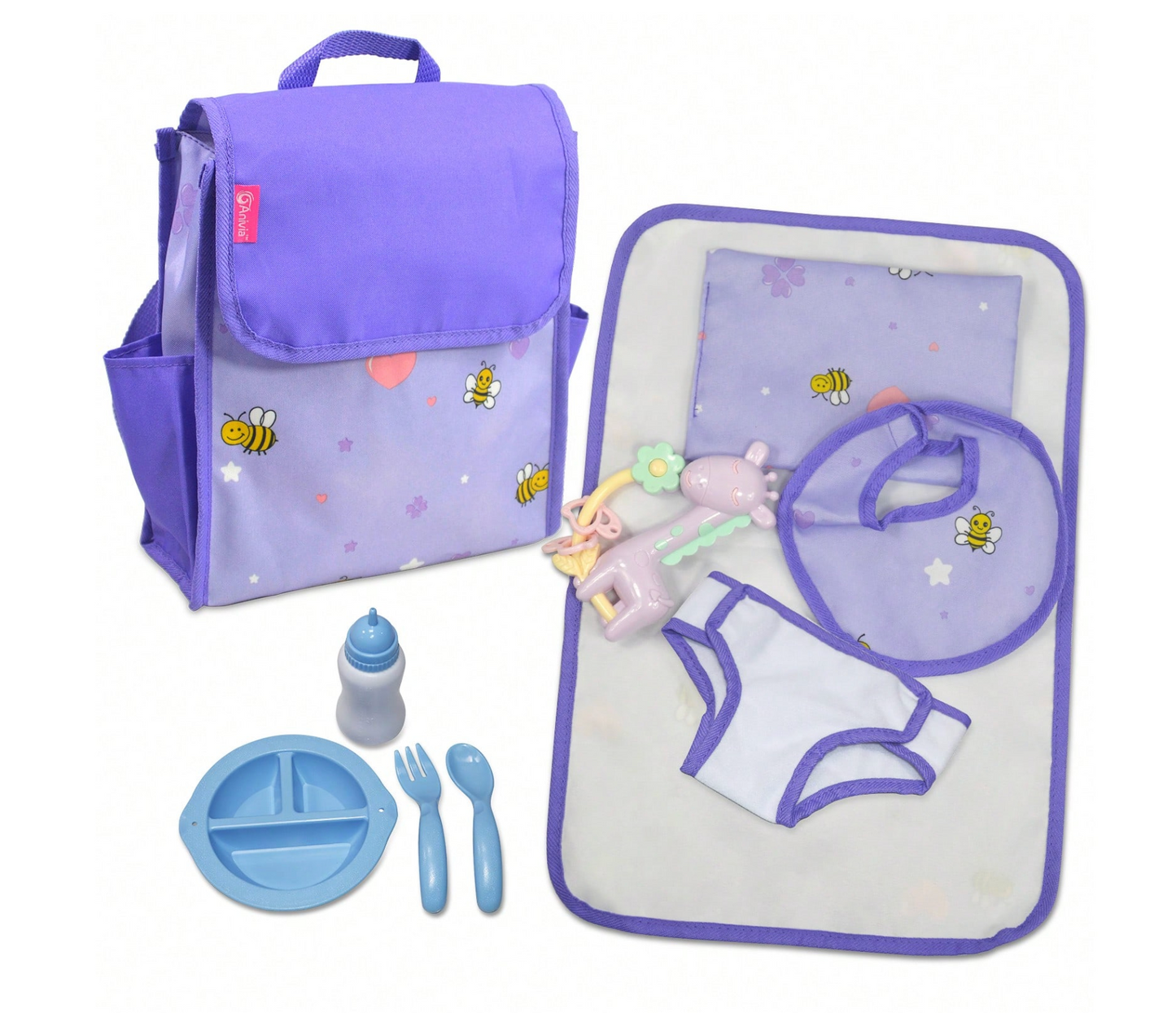 Pañalera para Muñecas con Accesorios PORFYDYA