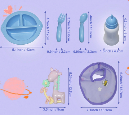 Pañalera para Muñecas con Accesorios PORFYDYA