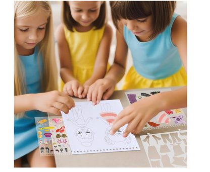 Libro de Actividades de Moda con Pegatinas Reutilizables