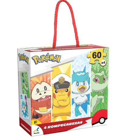 Novelty Corp Rompecabezas 4 En 1 Pokemon Horizon 60 Piezas PORFYDYA