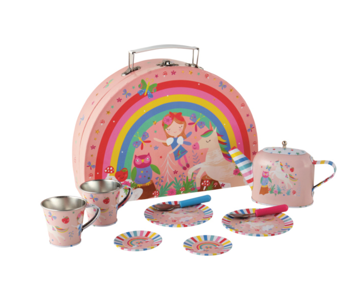 Juego de Té Hadas & Arcoíris, 10 Piezas