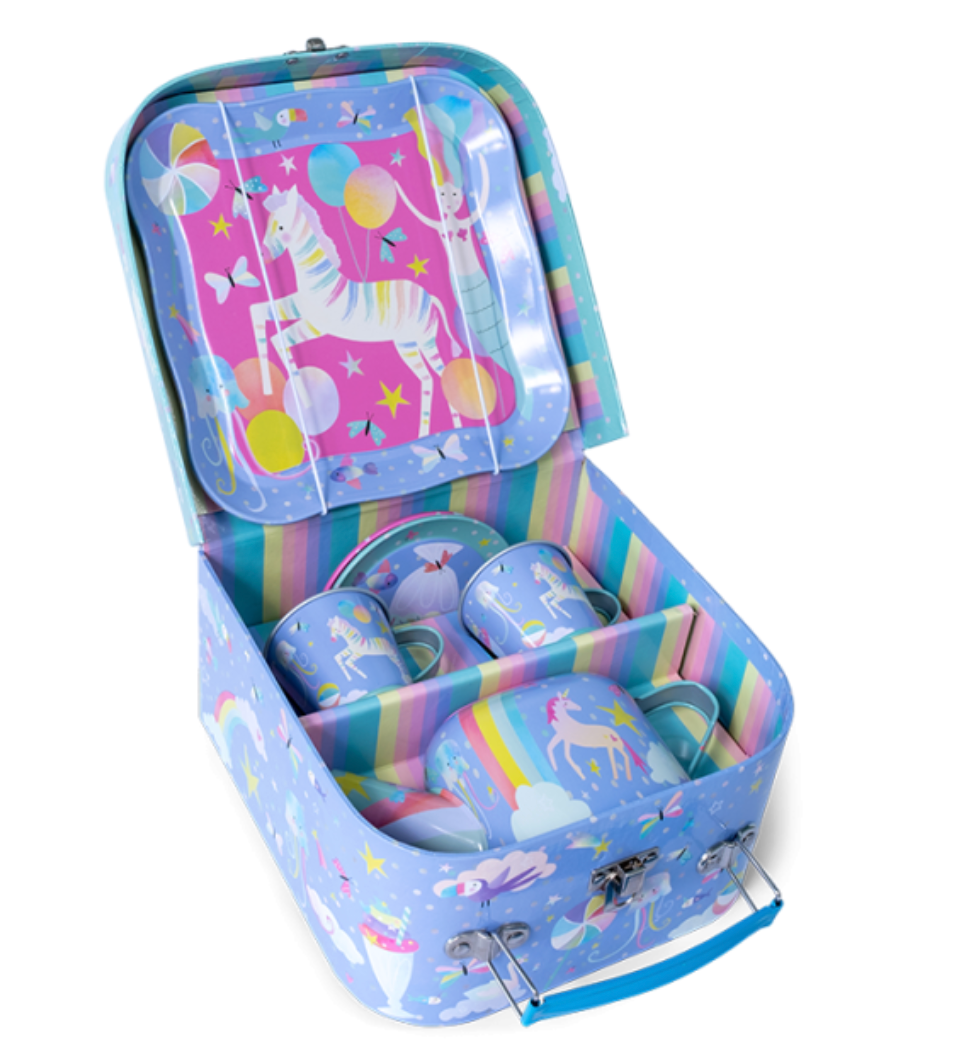 Juego de té de hojalata de 7 piezas – Fantasía