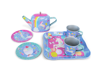 Juego de té de hojalata de 7 piezas – Fantasía