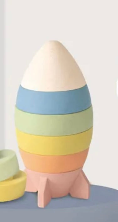 Cohete Cognitivo Colores Pastel  Silicon PORFYDYA