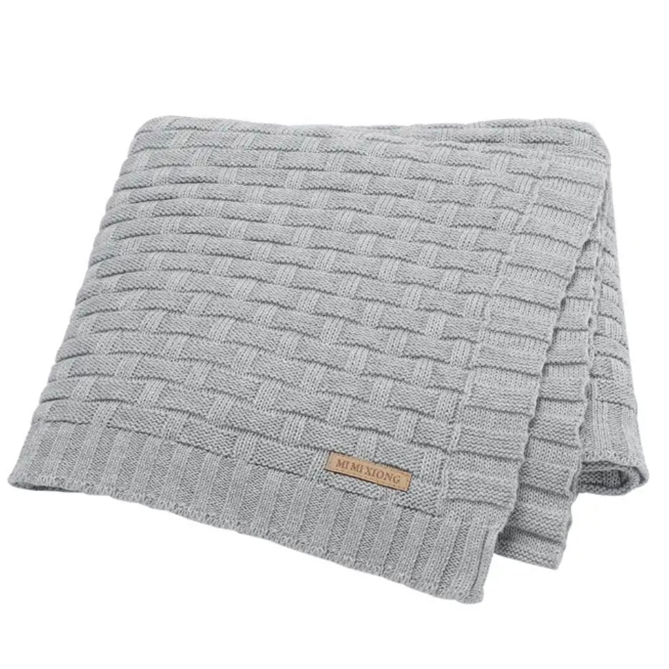 Manta de Punto Cuadros