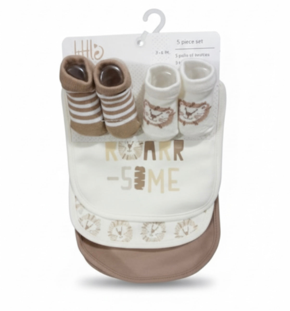 Set de Baberos con Calcetines Leoncito CHIKY NYNO