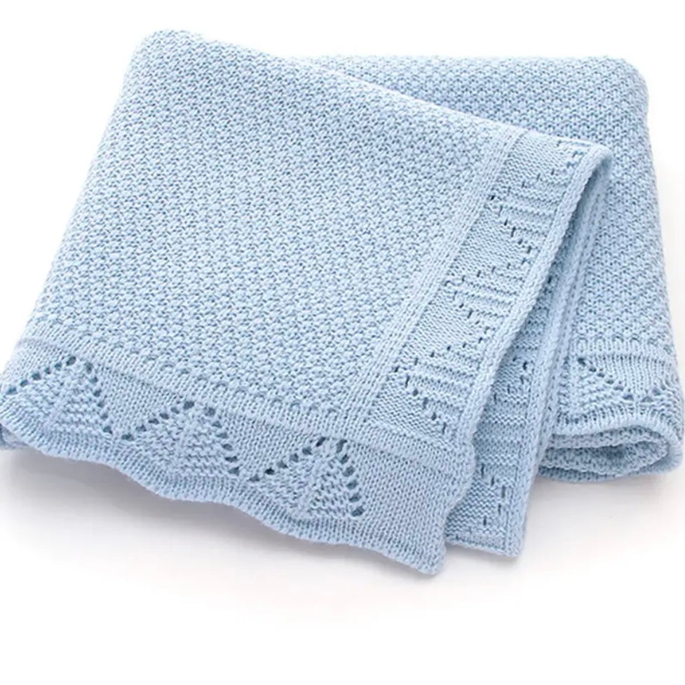 Manta de Punto Hilos de Cielo