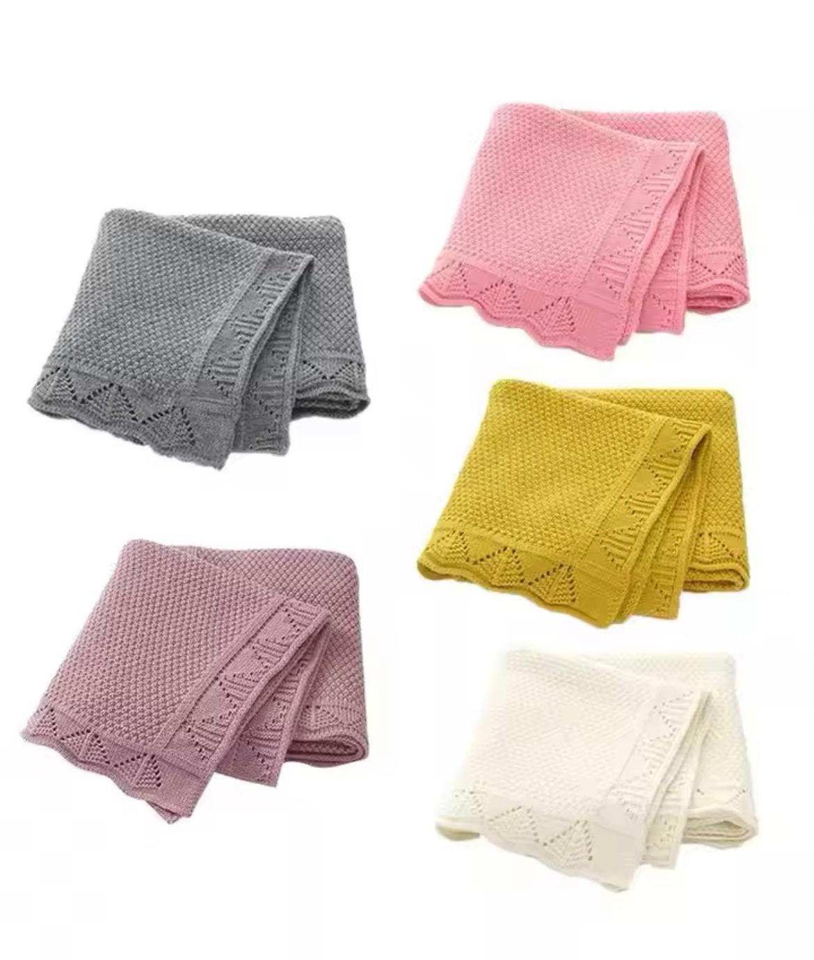 Manta de Punto Hilos de Cielo