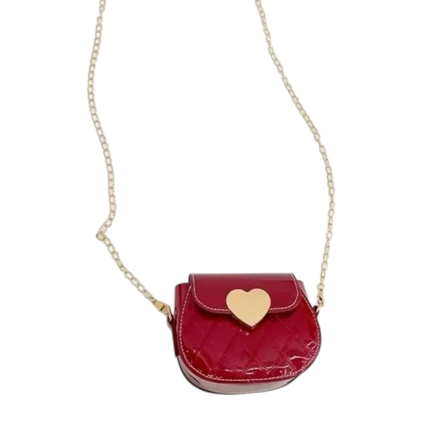 Bolso Corazon Rojo Charol PORFYDYA