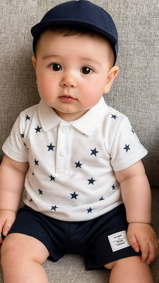 Conjunto Shor y Camisa Estrellas  CHIKY NYNO