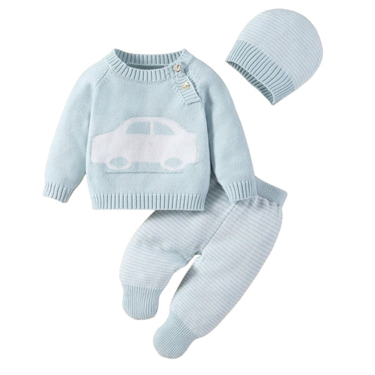 Conjunto Bebe Carrito con Gorro