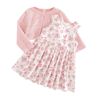 Vestido Mariposas y Flores Rosa CHIKY NYNO