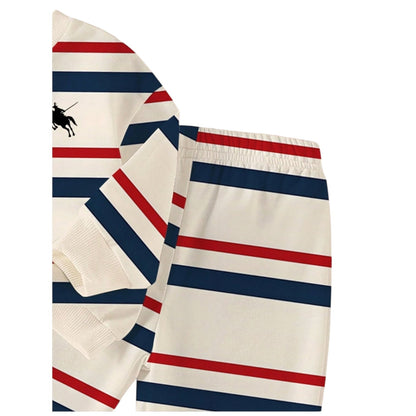 Conjunto Rayas Rojo y Marino CHIKY NYNO