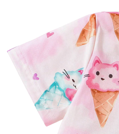 Pijama Nieve y Gatitos CHIKY NYNO