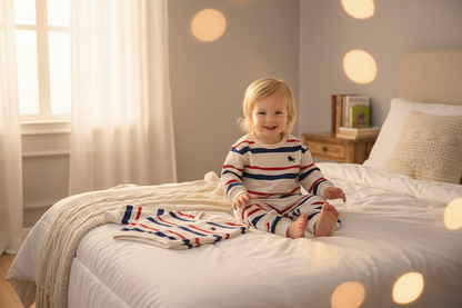 Conjunto Rayas Rojo y Marino CHIKY NYNO