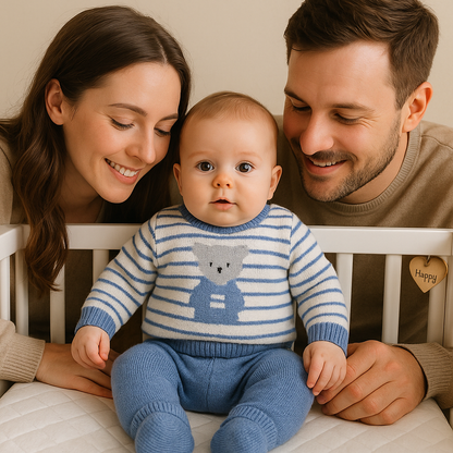 Conjunto Osito Rayas Azul CHIKY NYNO