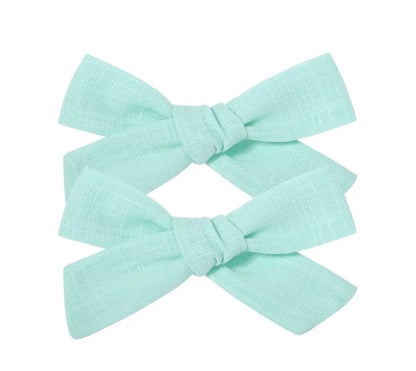 Par Hair Clip Lazado Delgado Mediano