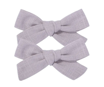 Par Hair Clip Lazado Delgado Mediano