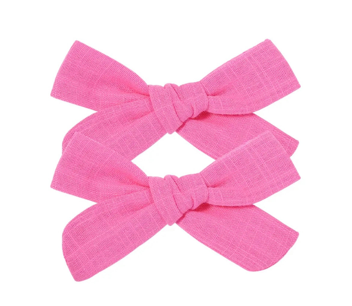 Par Hair Clip Lazado Delgado Mediano