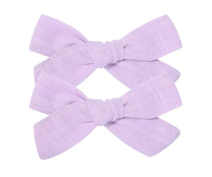 Par Hair Clip Lazado Delgado Mediano