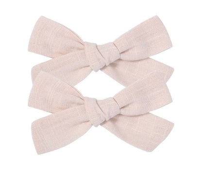 Par Hair Clip Lazado Delgado Mediano