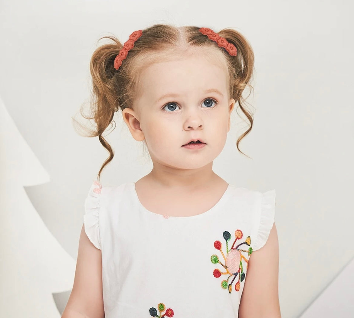 Set Hair Clips Dulces Flores