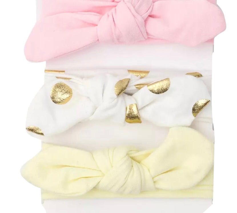 Head Band Delgada Algodón Con Nudo