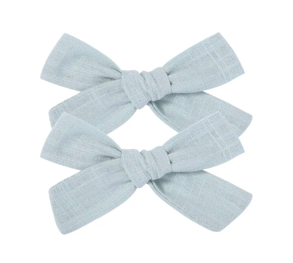 Par Hair Clip Lazado Delgado Mediano