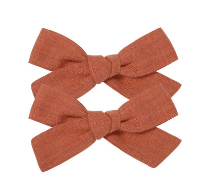 Par Hair Clip Lazado Delgado Mediano