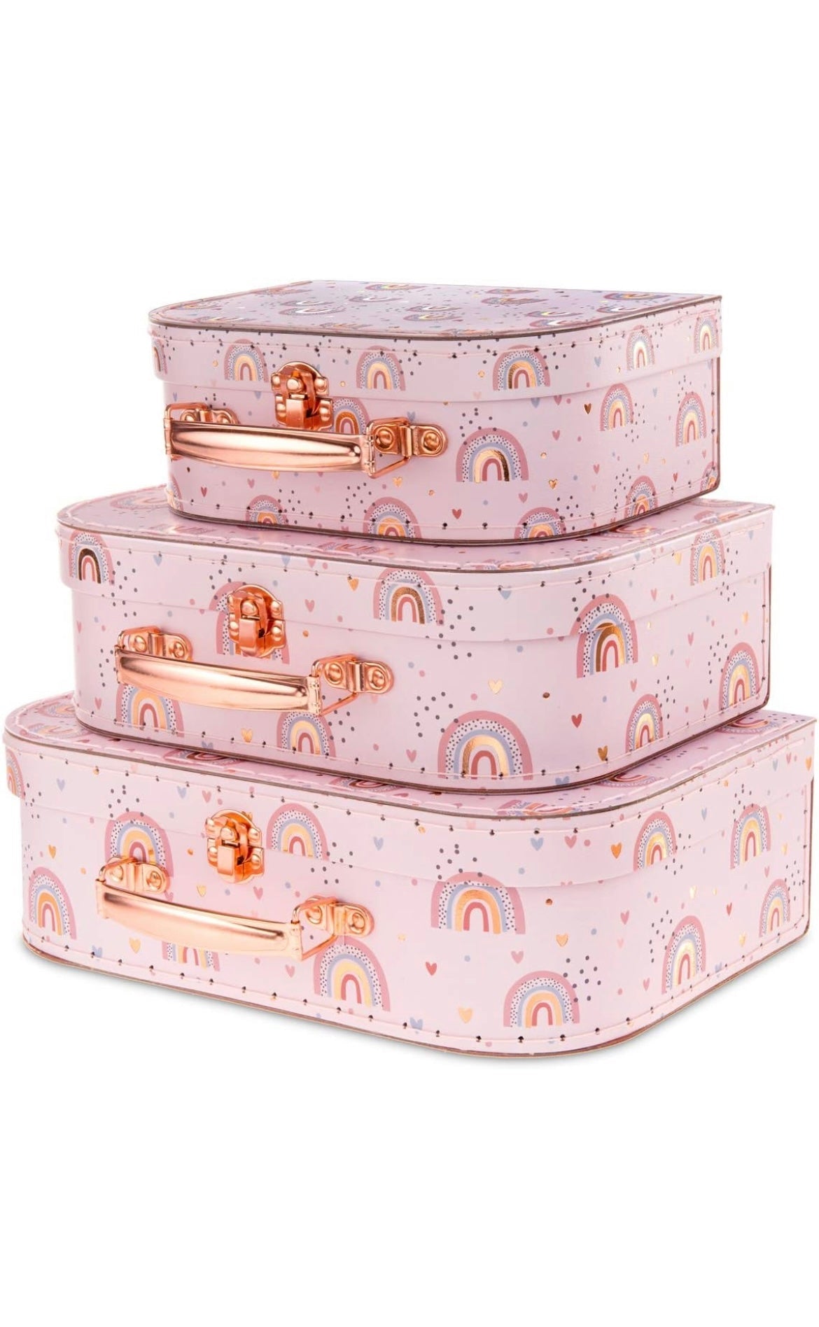 Rainbow Suitcases Pinks PORFYDYA
