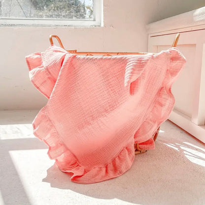 Manta De Muselina Con Olanes