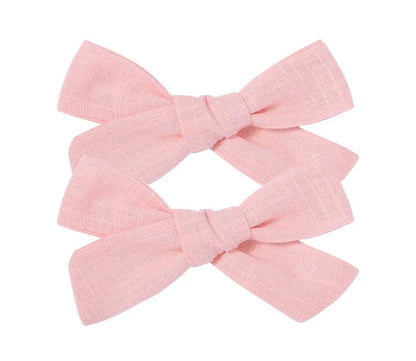 Par Hair Clip Lazado Delgado Mediano